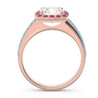Halo Pave Cushion Kamatha Ring