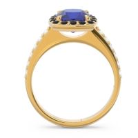 Halo Pave Cushion Kamatha Ring