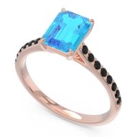 Pave Emerald Cut Vedara Ring