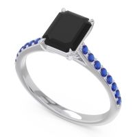 Pave Emerald Cut Vedara Ring