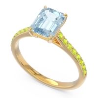 Pave Emerald Cut Vedara Ring