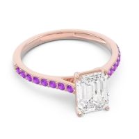 Pave Emerald Cut Vedara Ring