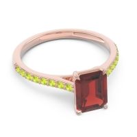 Pave Emerald Cut Vedara Ring