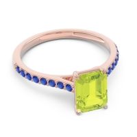 Pave Emerald Cut Vedara Ring