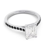 Pave Emerald Cut Vedara Ring