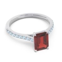 Pave Emerald Cut Vedara Ring