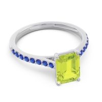 Pave Emerald Cut Vedara Ring