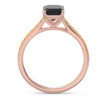 Pave Emerald Cut Vedara Ring