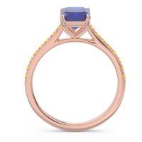 Pave Emerald Cut Vedara Ring