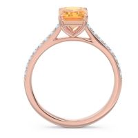 Pave Emerald Cut Vedara Ring