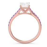 Pave Emerald Cut Vedara Ring