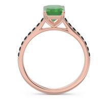 Pave Emerald Cut Vedara Ring