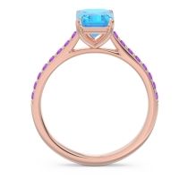 Pave Emerald Cut Vedara Ring