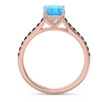 Pave Emerald Cut Vedara Ring