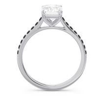 Pave Emerald Cut Vedara Ring