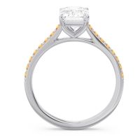 Pave Emerald Cut Vedara Ring