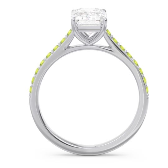 Pave Emerald Cut Vedara Ring