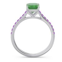 Pave Emerald Cut Vedara Ring