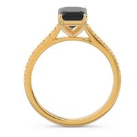 Pave Emerald Cut Vedara Ring
