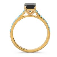 Pave Emerald Cut Vedara Ring
