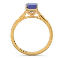 Pave Emerald Cut Vedara Ring