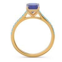 Pave Emerald Cut Vedara Ring