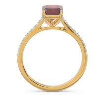 Pave Emerald Cut Vedara Ring
