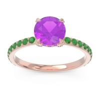 Pave Cathedral Mayurari Ring