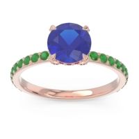 Pave Cathedral Mayurari Ring