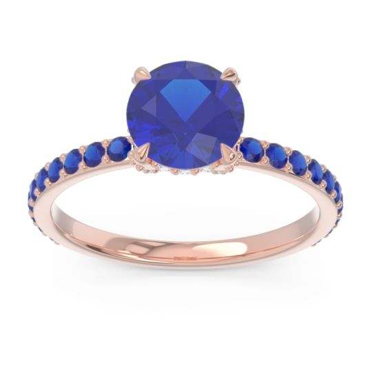 Pave Cathedral Mayurari Ring