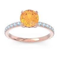 Pave Cathedral Mayurari Ring