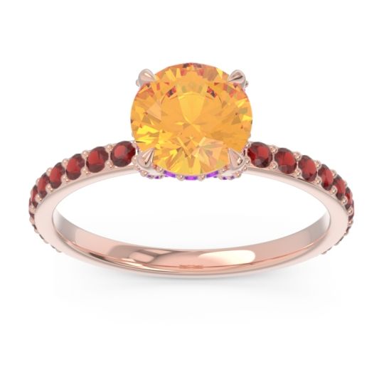 Pave Cathedral Mayurari Ring