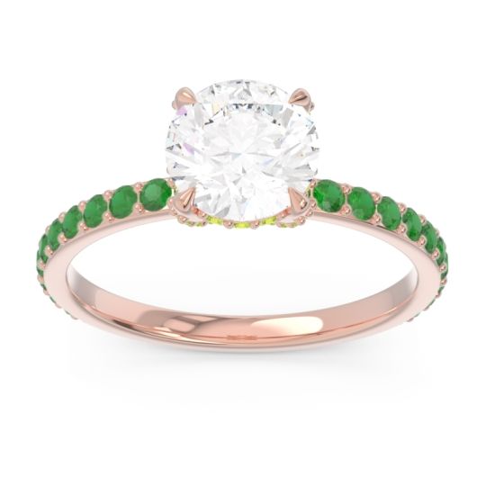 Pave Cathedral Mayurari Ring