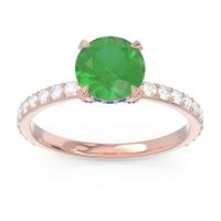 Pave Cathedral Mayurari Ring