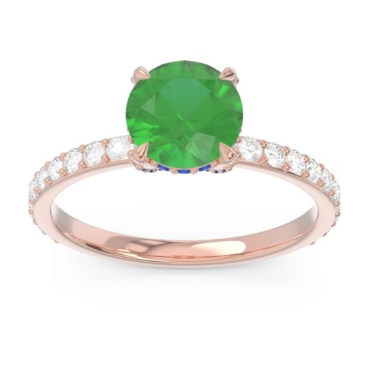 Pave Cathedral Mayurari Ring