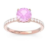 Pave Cathedral Mayurari Ring