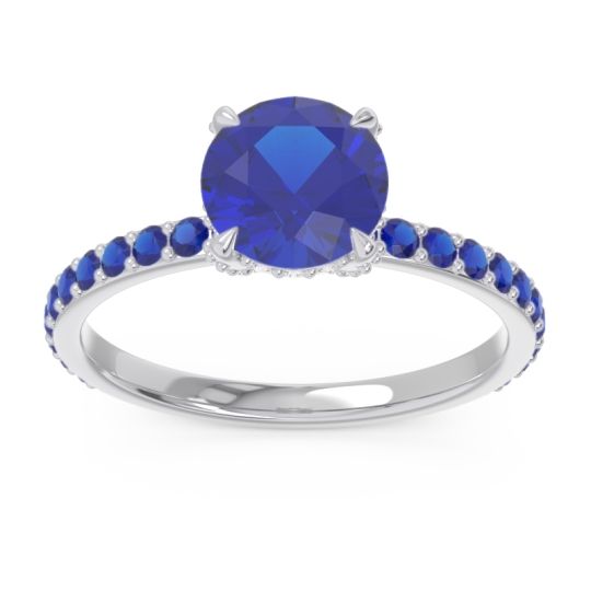 Pave Cathedral Mayurari Ring