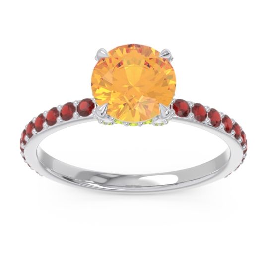 Pave Cathedral Mayurari Ring