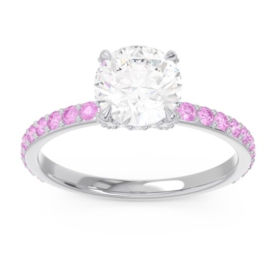 Pave Cathedral Mayurari Ring