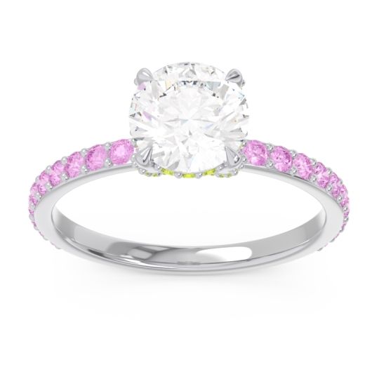 Pave Cathedral Mayurari Ring