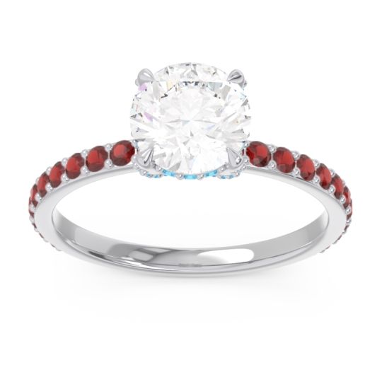 Pave Cathedral Mayurari Ring