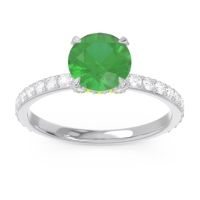 Pave Cathedral Mayurari Ring