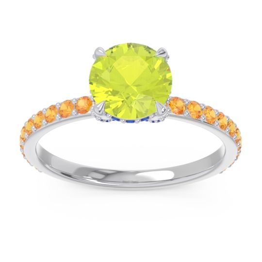 Pave Cathedral Mayurari Ring