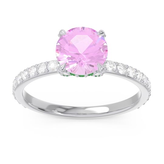 Pave Cathedral Mayurari Ring