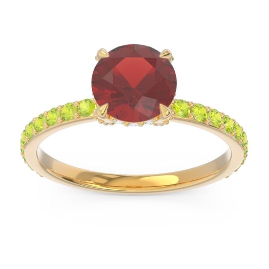 Pave Cathedral Mayurari Ring