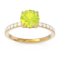 Pave Cathedral Mayurari Ring
