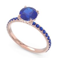 Pave Cathedral Mayurari Ring