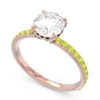 Pave Cathedral Mayurari Ring