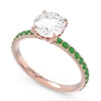 Pave Cathedral Mayurari Ring