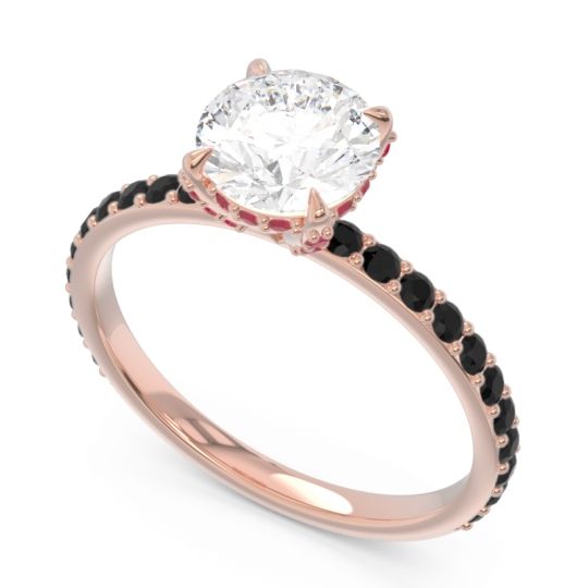 Pave Cathedral Mayurari Ring